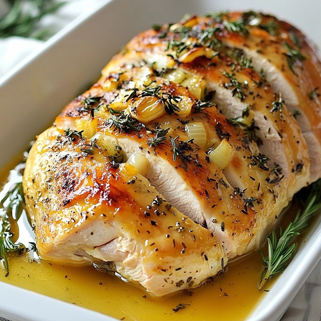 Tender Thanksgiving Herb Butter Roasted Turkey Breast