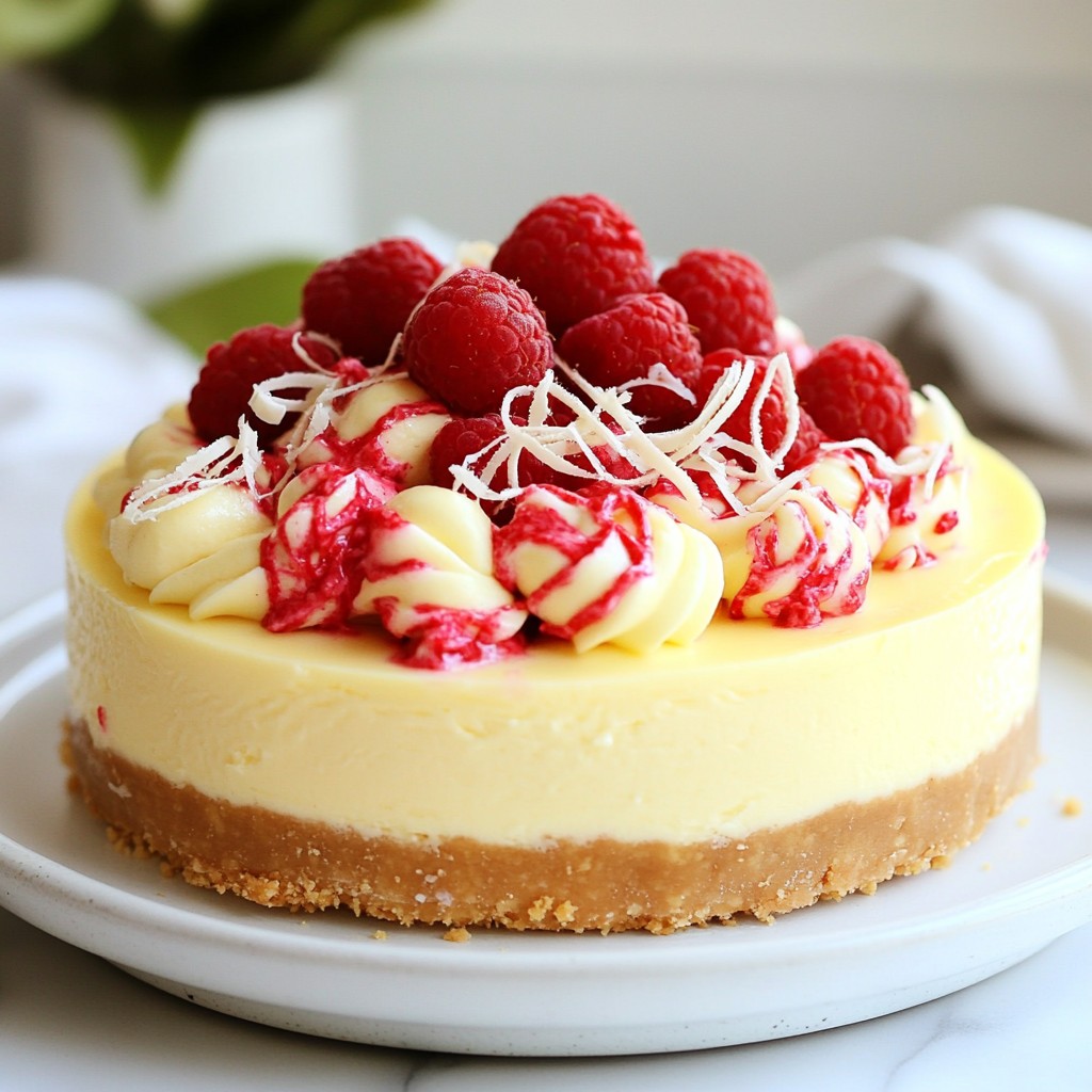 White Chocolate Raspberry Cheesecake Delight Recipe