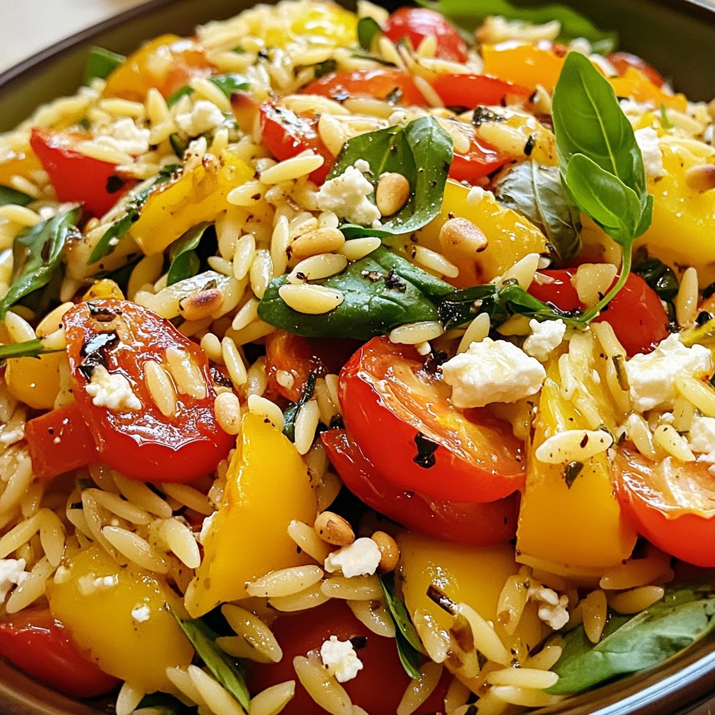 Roasted Vegetable Orzo Salad Flavorful and Nutritious