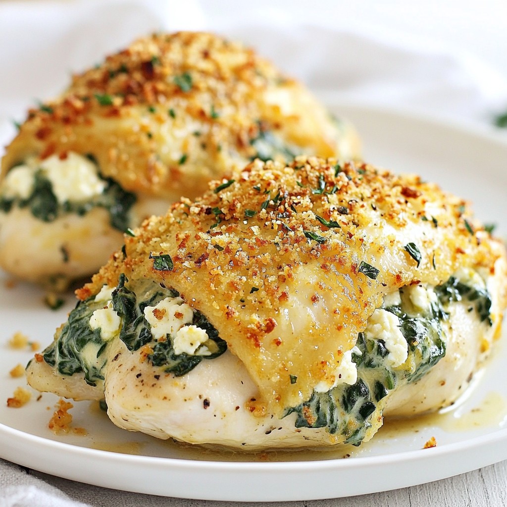 Spinach Feta Stuffed Chicken Hearty and Flavorful Meal
