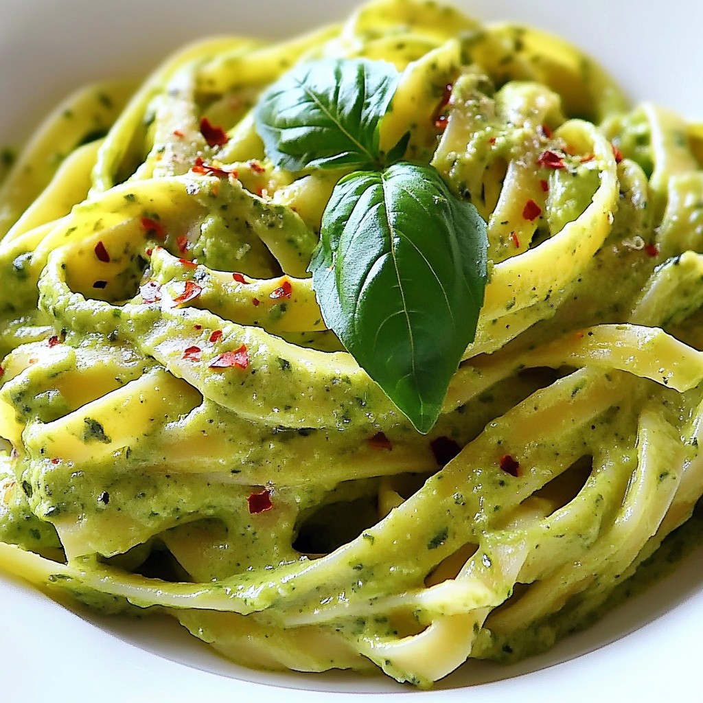 Creamy Avocado Pasta Simple and Quick Recipe