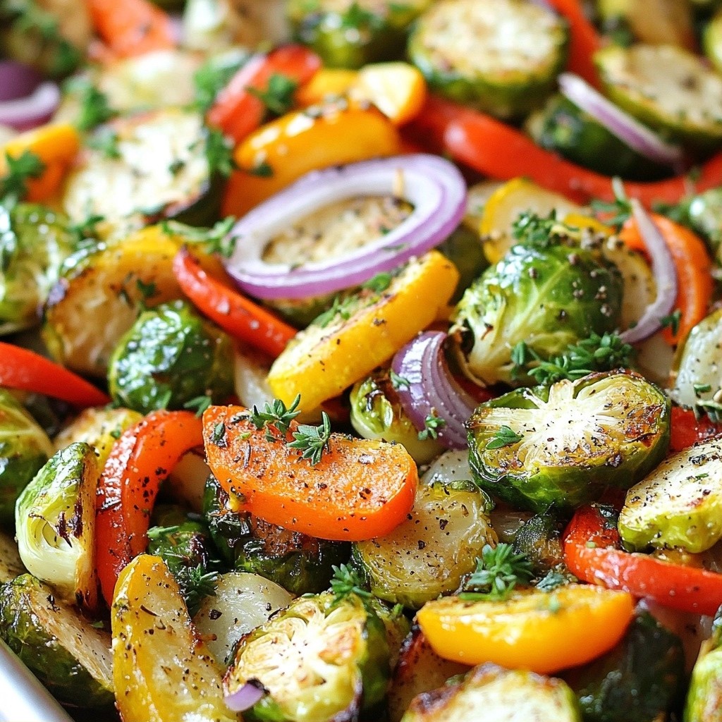 Crispy Christmas Garlic Herb Roasted Vegetables Delight