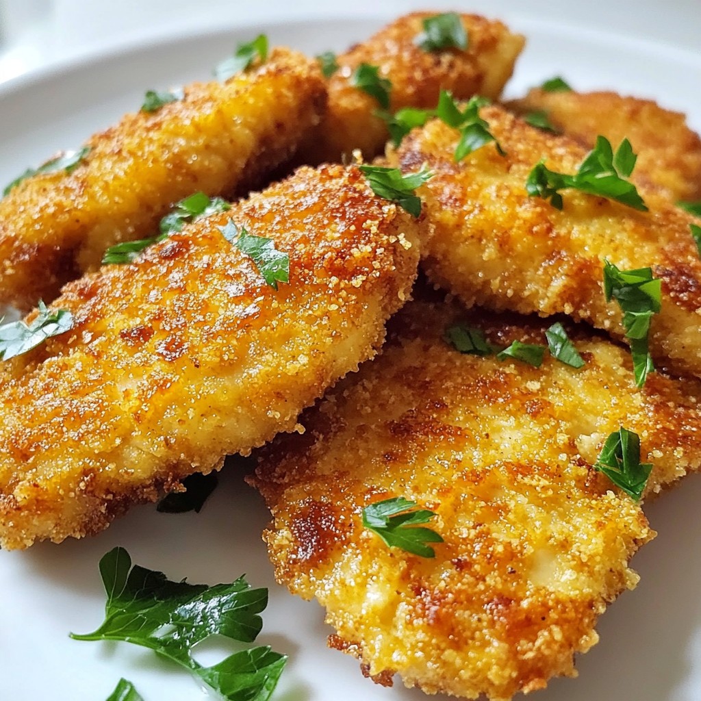 Parmesan Crusted Chicken Cutlets Flavorful and Simple