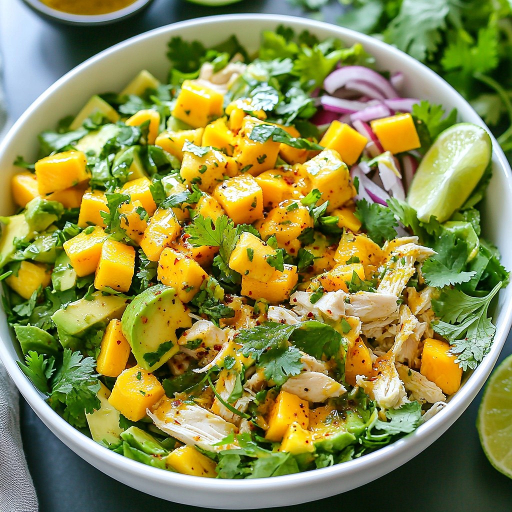 Mango Avocado Chicken Salad Fresh and Flavorful Delight
