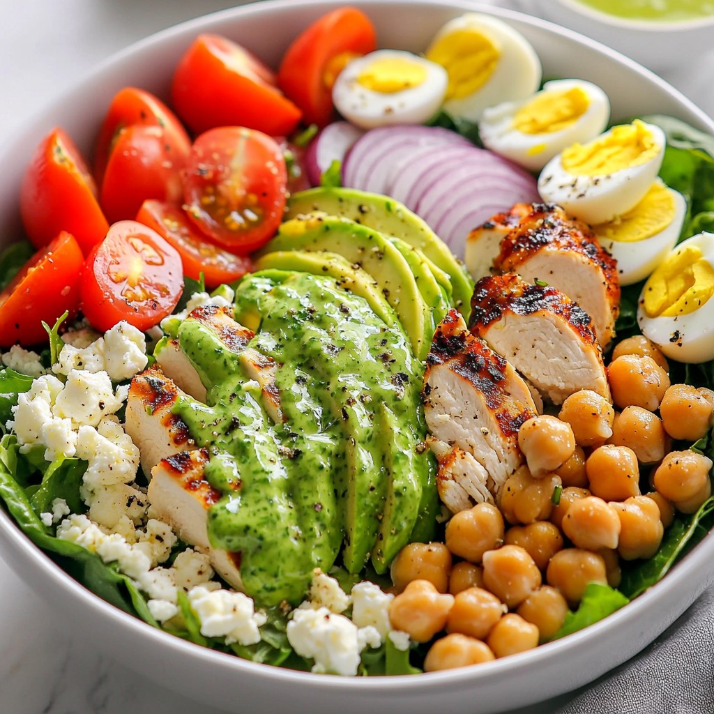 Green Goddess Cobb Salad Fresh and Flavorful Recipe
