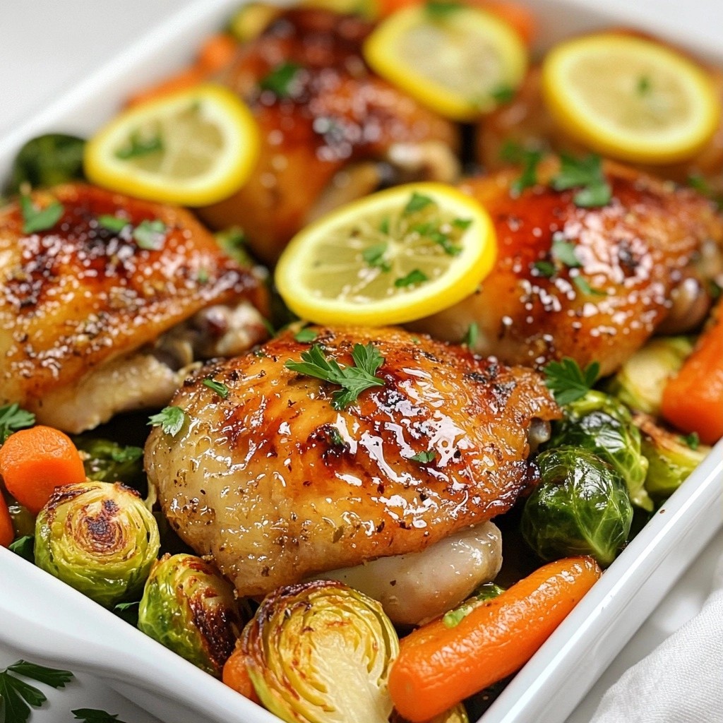 Roasted Christmas Garlic Lemon Chicken Delightful Dish