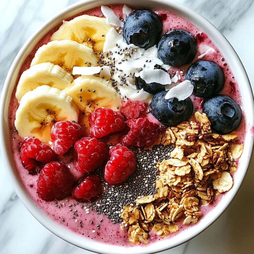 Berry Banana Smoothie Bowl Refreshing and Nutritious Dish