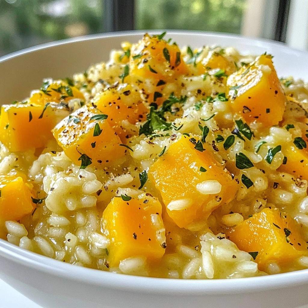 Herb-Infused Thanksgiving Butternut Squash Risotto Delight