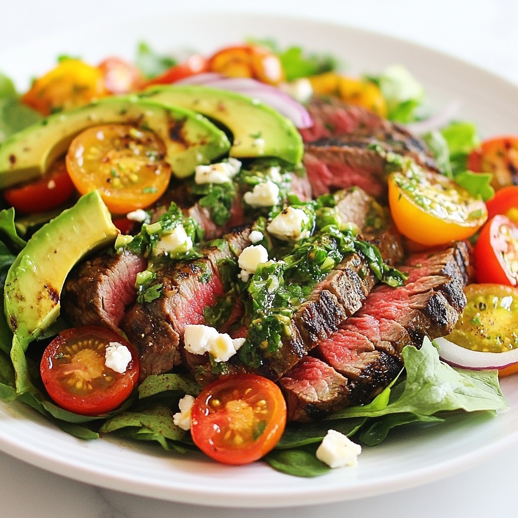 Chimichurri Steak Salad Hearty and Flavorful Meal