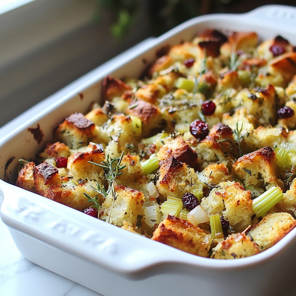 Savory Thanksgiving Herb-Infused Stuffing Recipe