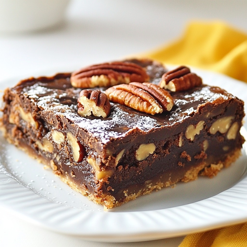 Chocolate Pecan Pie Bars Irresistible Dessert Delight