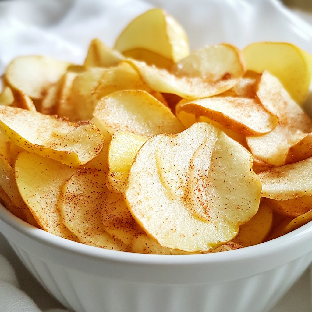 Cinnamon Apple Chips Irresistible Crunchy Snack Treat
