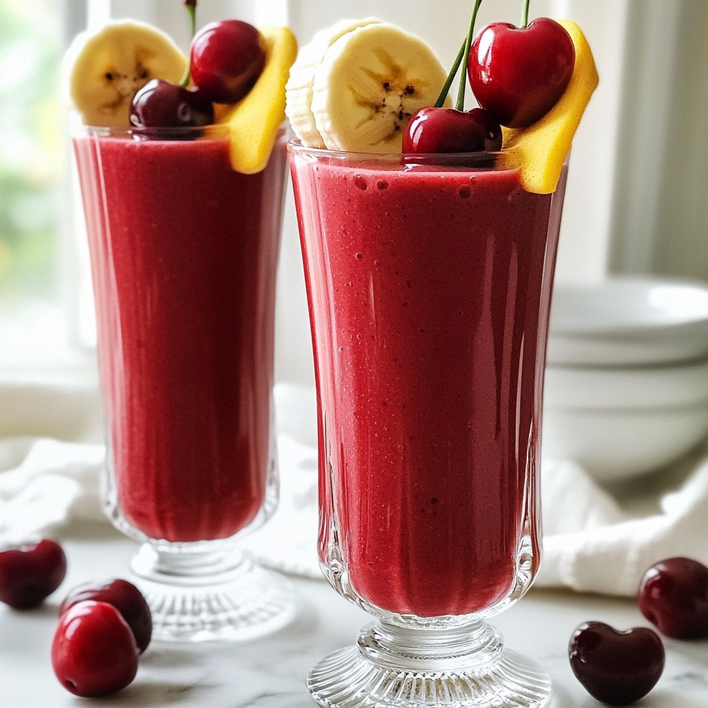 Cherry Vanilla Smoothie Flavorful and Refreshing Treat