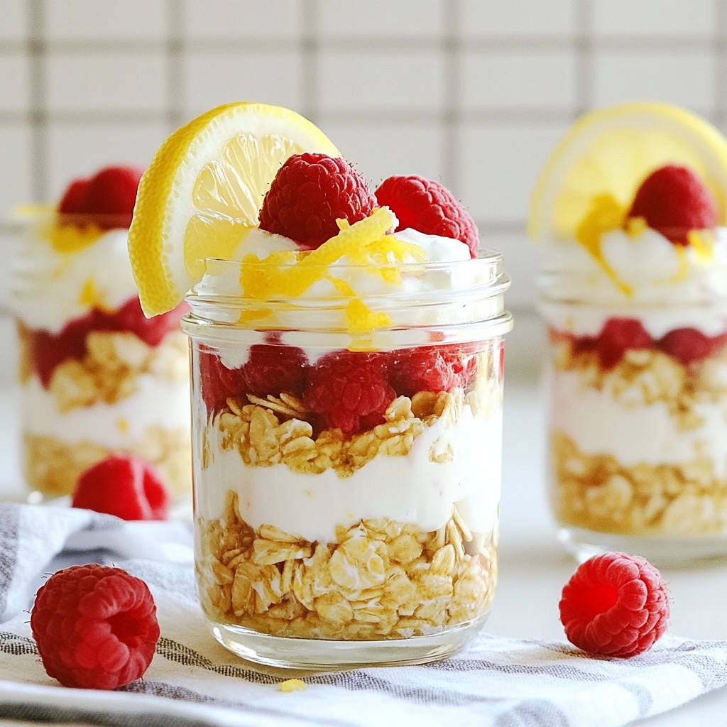 Lemon Raspberry Overnight Oats Tasty Breakfast Idea
