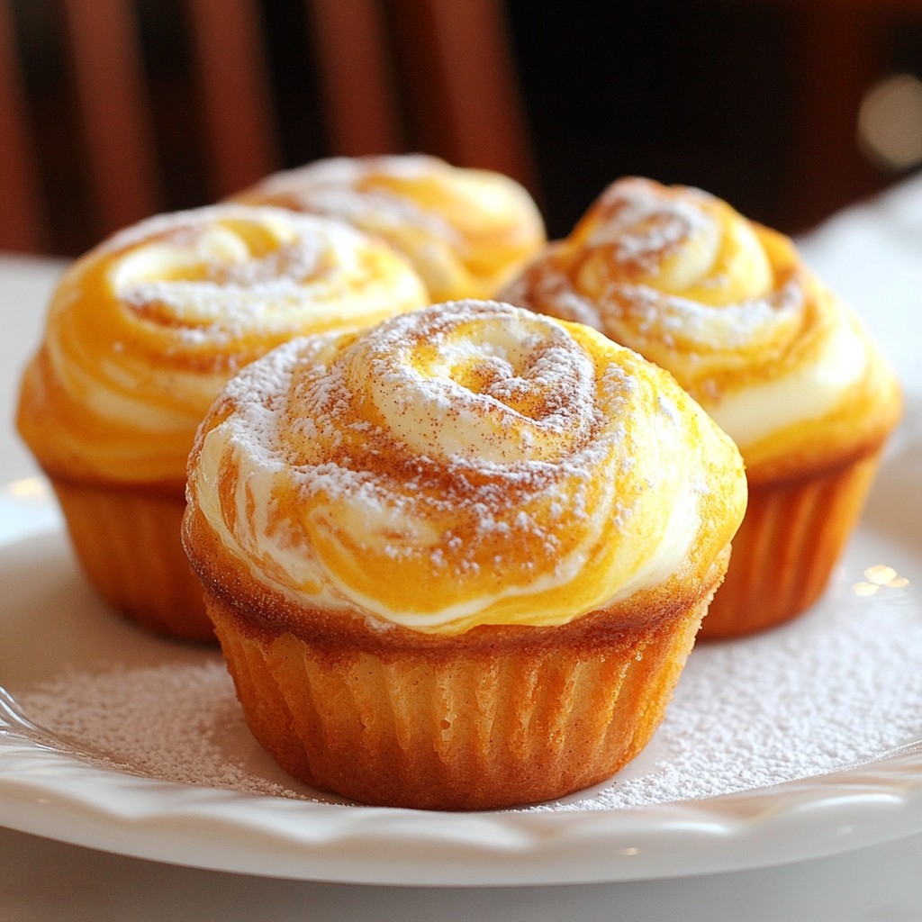 Pumpkin Cream Cheese Swirl Muffins Irresistible Treat