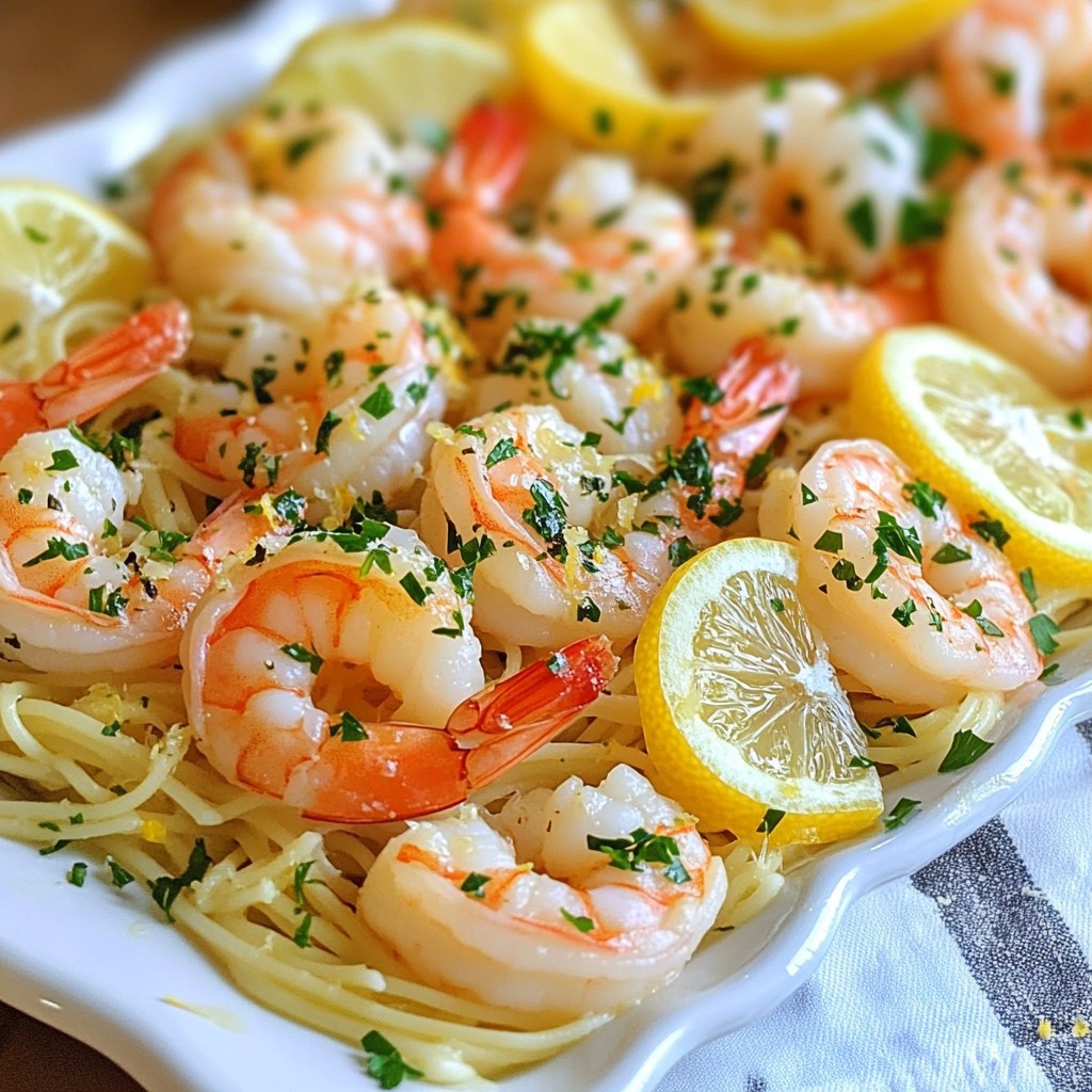 Lemon Garlic Shrimp Scampi Flavorful Pasta Delight