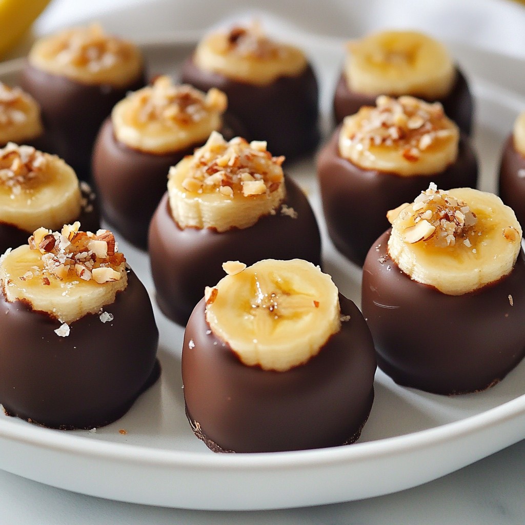 Chocolate Covered Banana Bites Sweet and Simple Treat