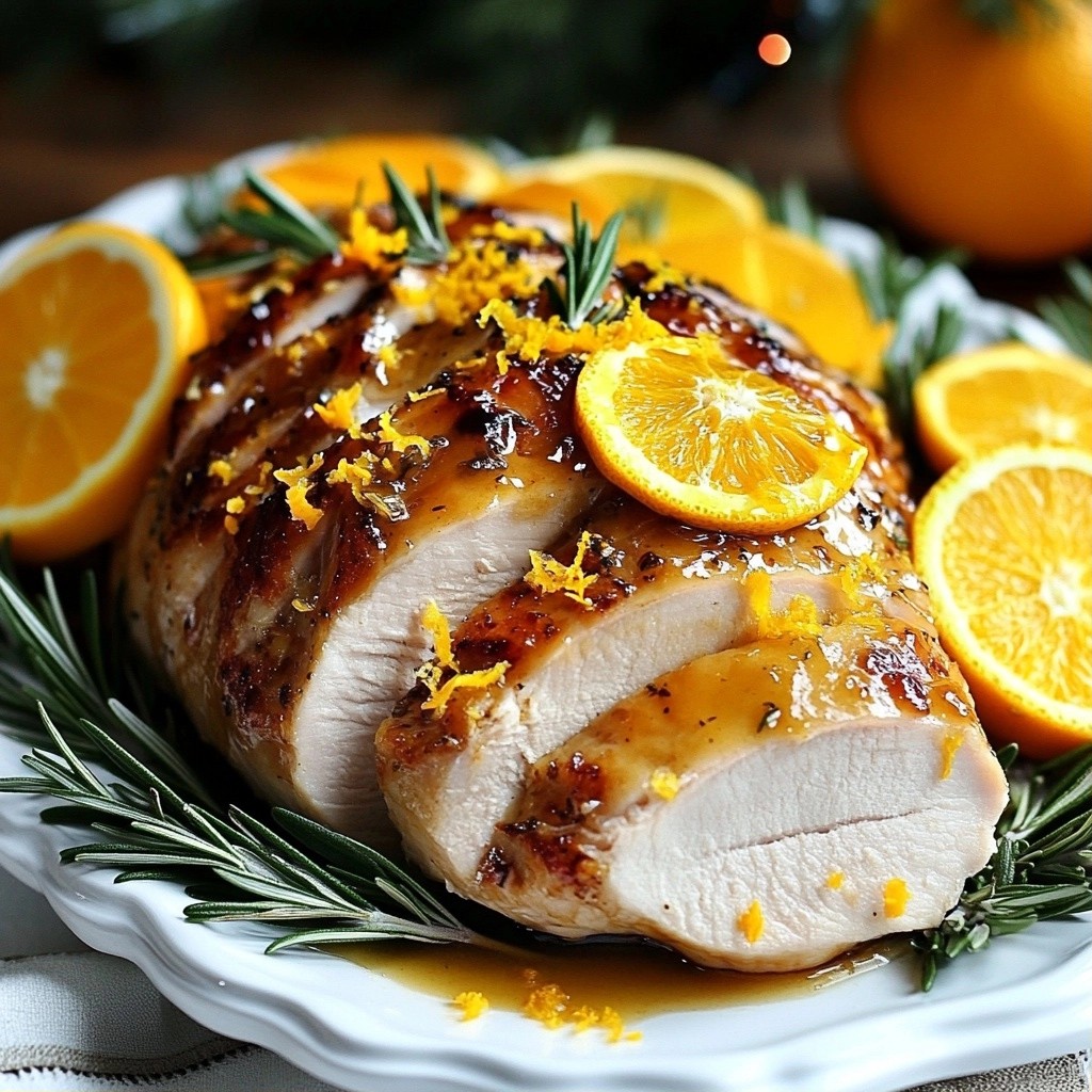 Festive Christmas Citrus Glazed Turkey Breast Delight