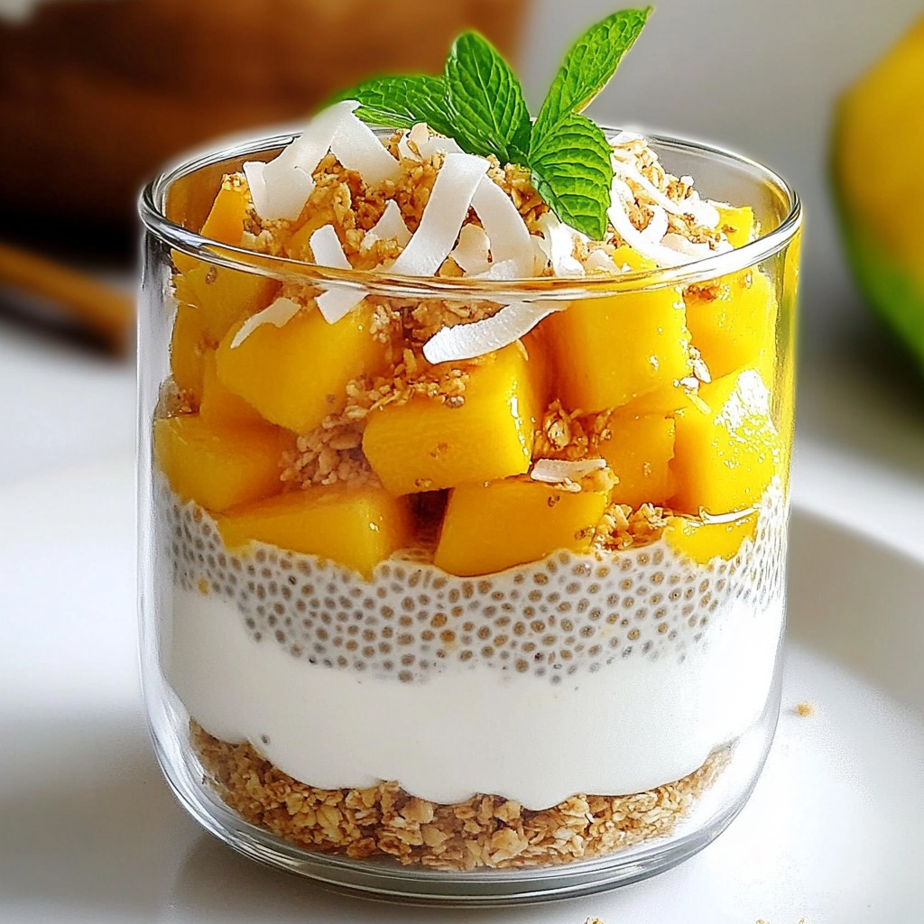 Coconut Mango Chia Parfait Delightful and Easy Recipe