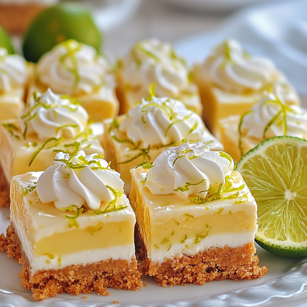 Key Lime Cheesecake Bars Delicious and Easy Recipe