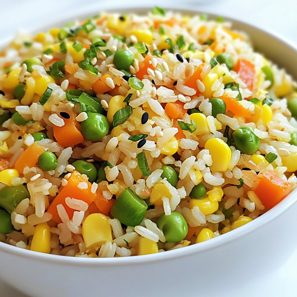 Veggie Packed Fried Rice Flavorful and Nutritious Dish