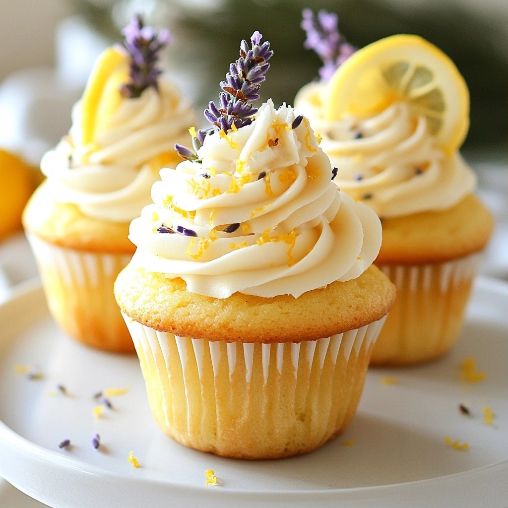 Fluffy Easter Lemon Lavender Cupcakes Recipe Delight