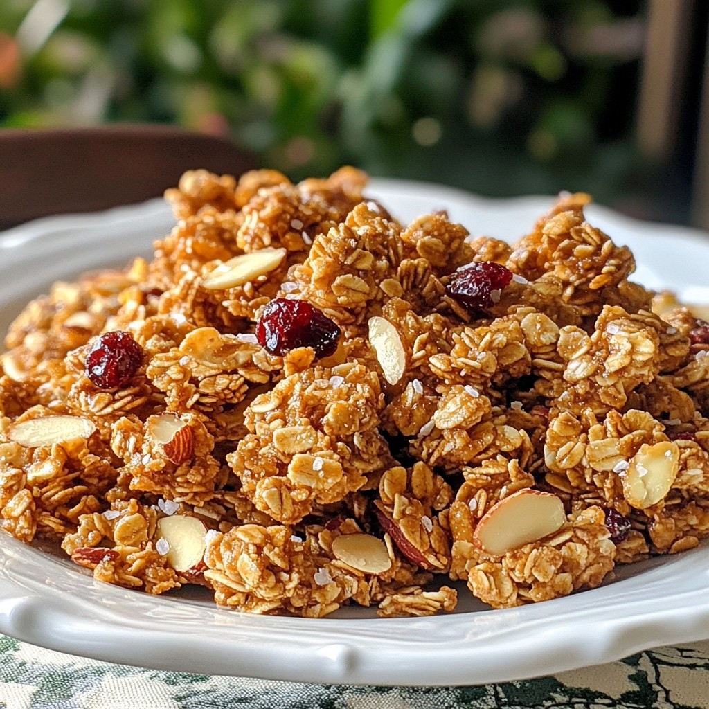 Coconut Almond Granola Clusters Simple and Crunchy