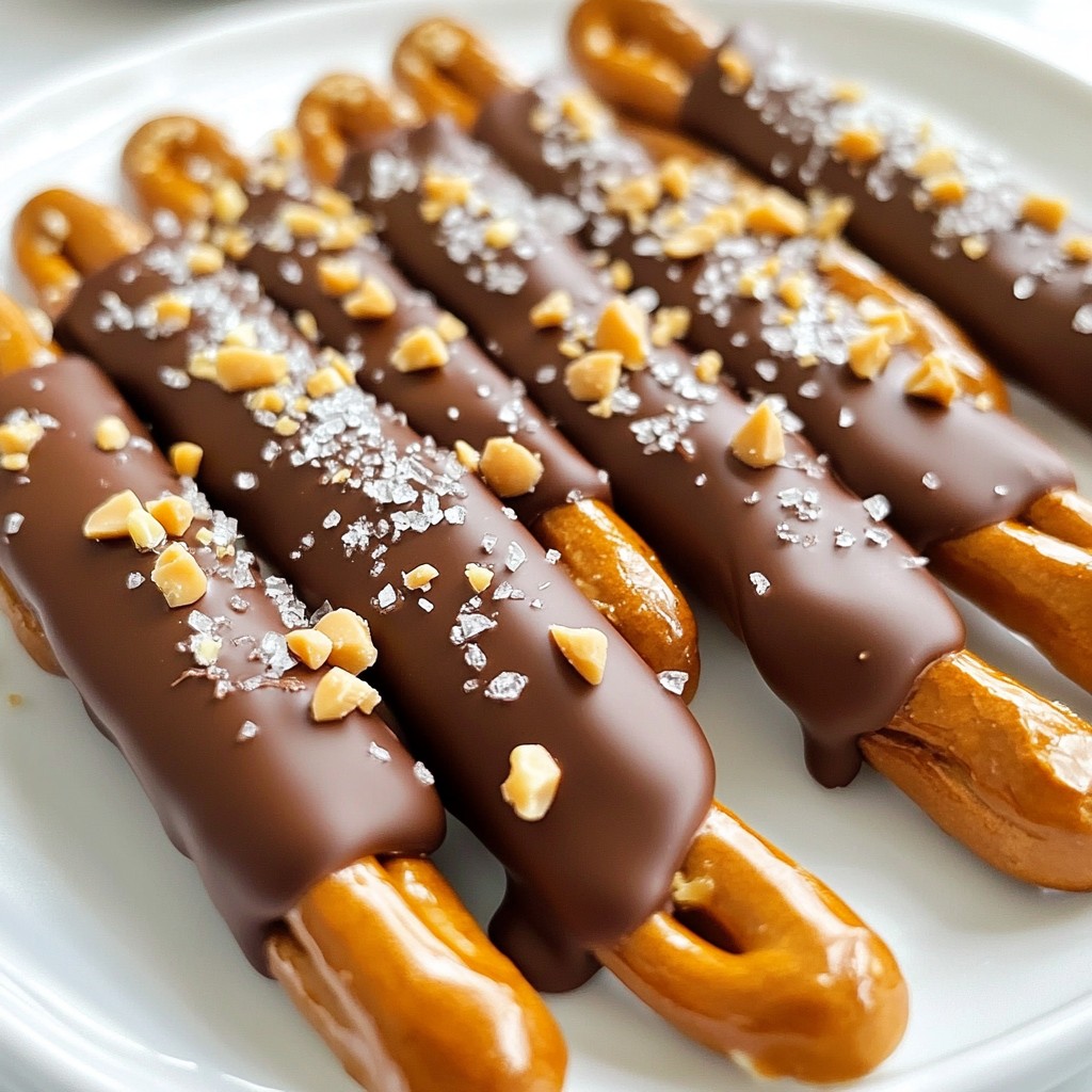 Chocolate Dipped Peanut Butter Pretzels Delightful Treat
