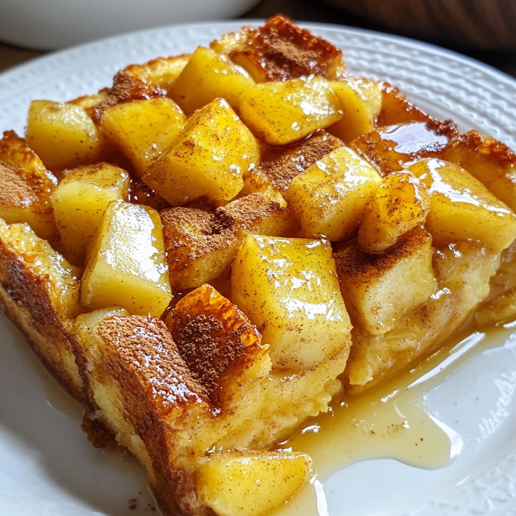 Savory Apple Cinnamon French Toast Casserole Recipe