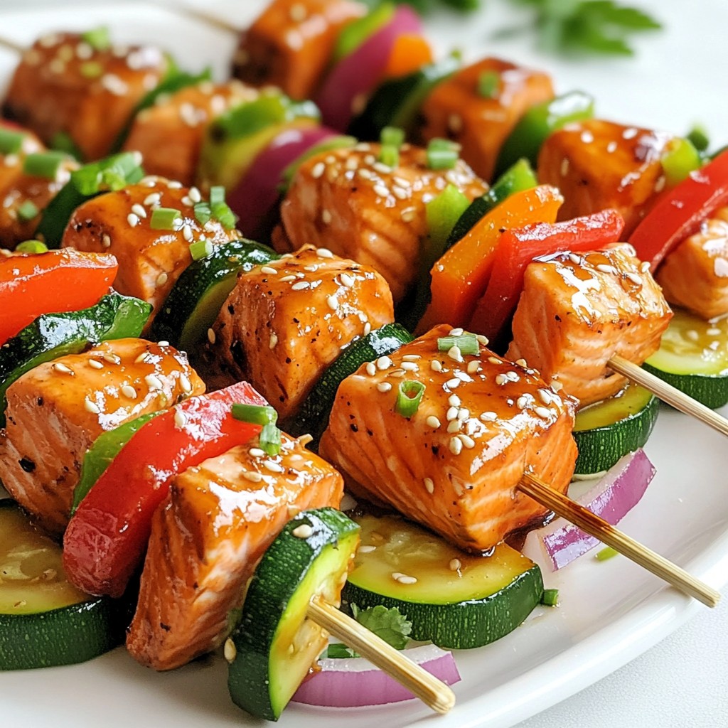 Teriyaki Glazed Salmon Kebabs Flavorful and Easy Recipe