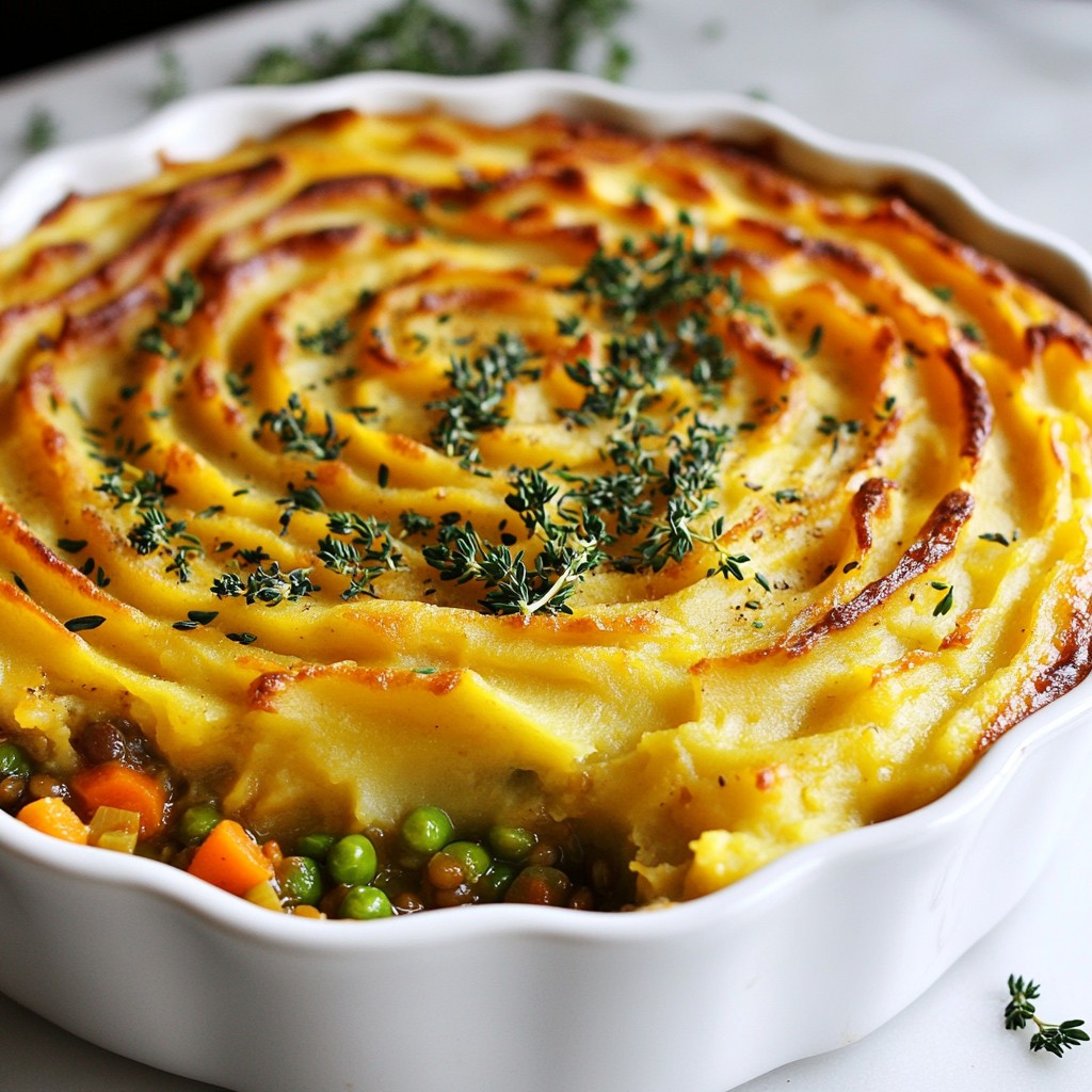 Vegan Lentil Shepherd’s Pie Comforting and Tasty Meal