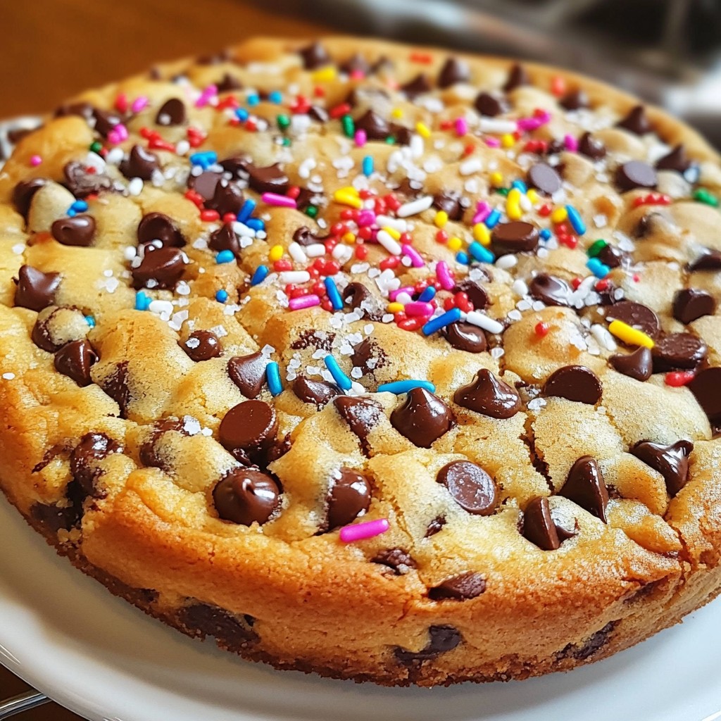 Chocolate Chip Cookie Cake Delightful and Easy Recipe