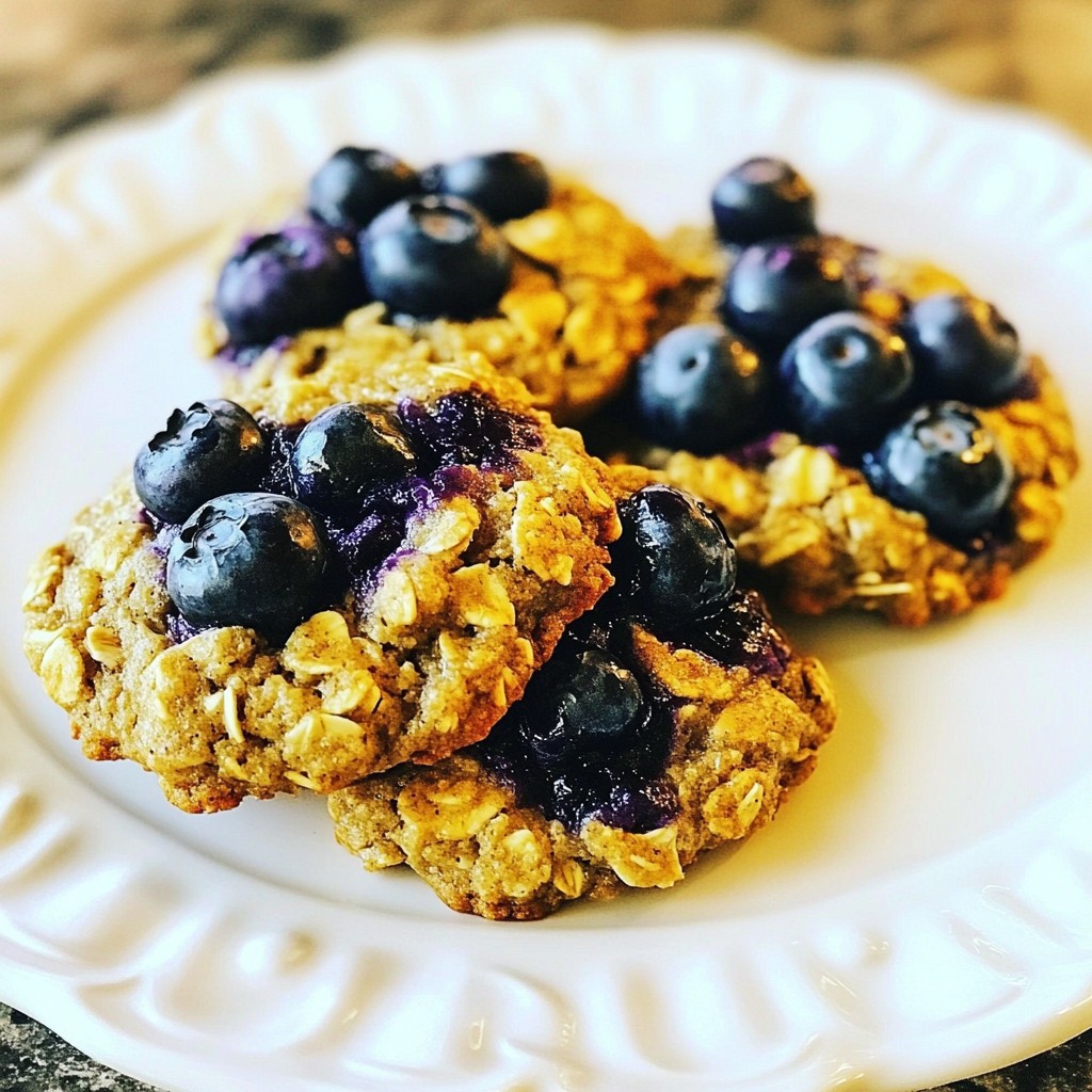 Blueberry Oatmeal Breakfast Cookies Easy & Healthy Treat