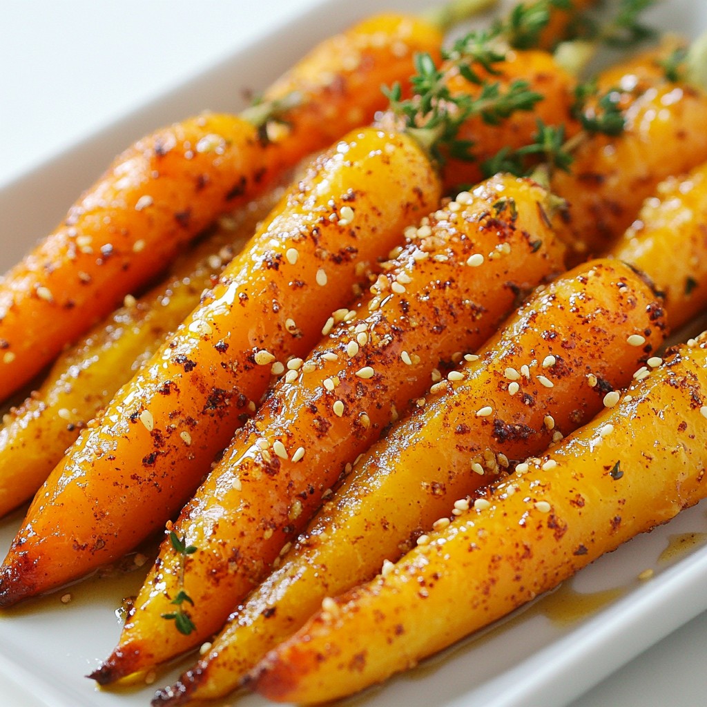Roasted Maple Glazed Carrots Flavorful Side Dish
