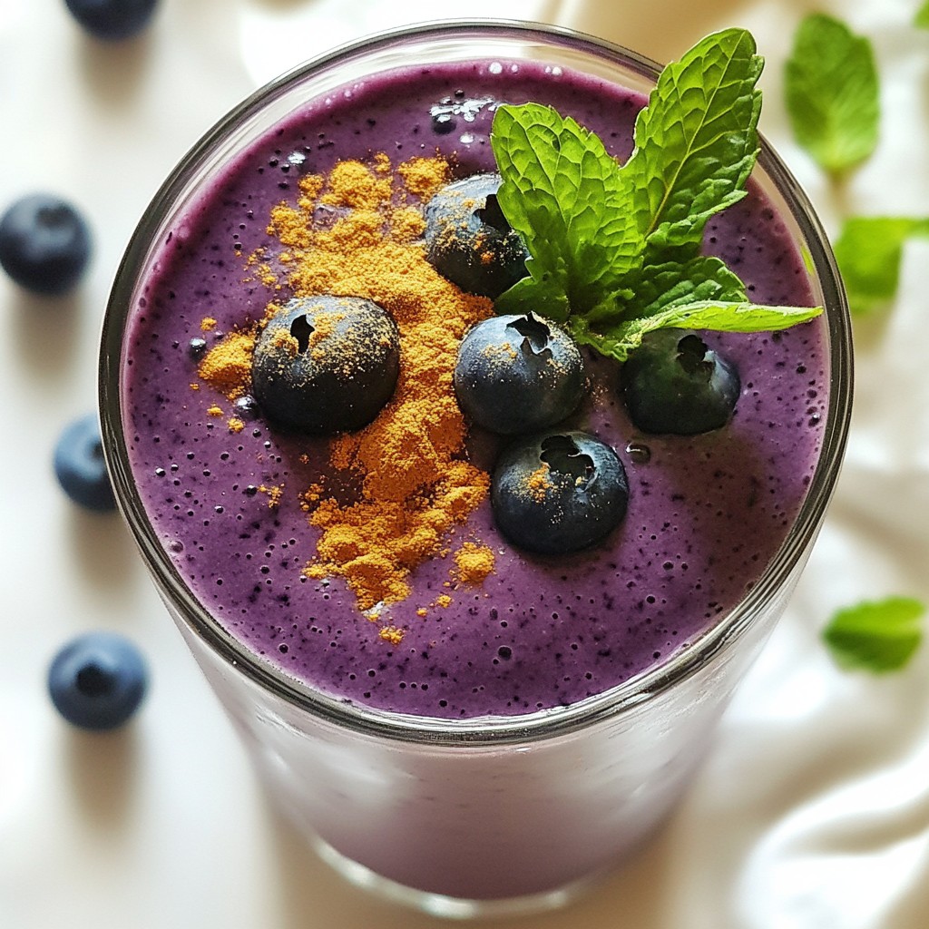 Blueberry Spinach Smoothie Tasty and Nutritious Drink