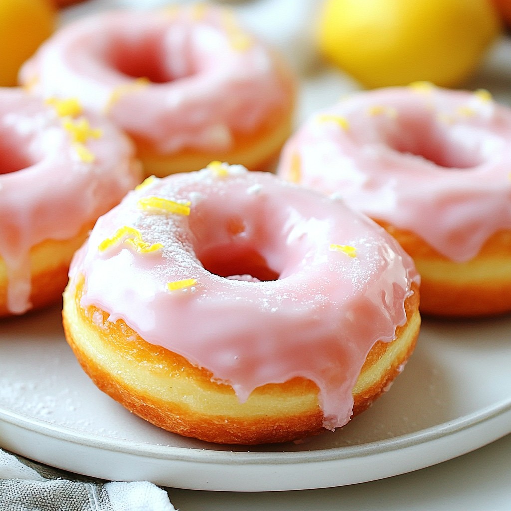 Raspberry Lemonade Donuts Fresh and Tasty Treat