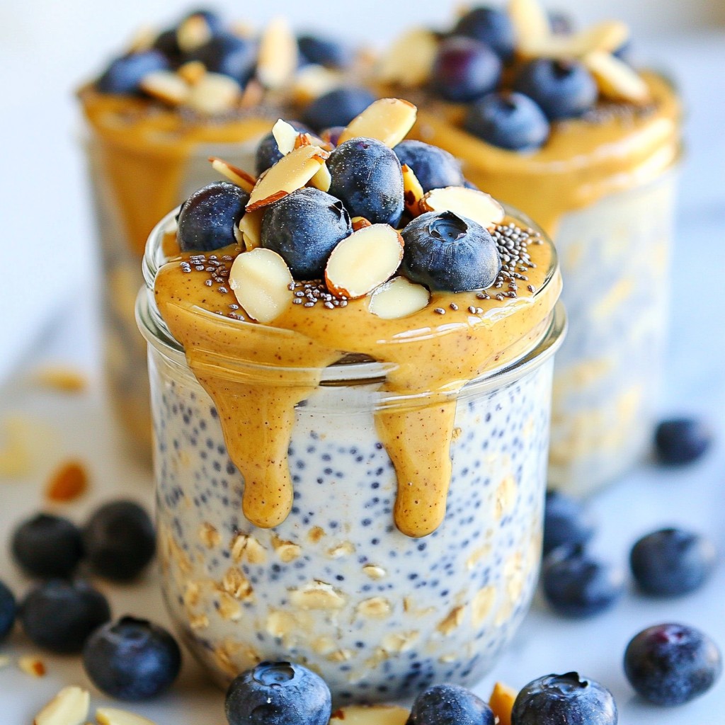 Blueberry Almond Overnight Oats Delicious and Easy Recipe