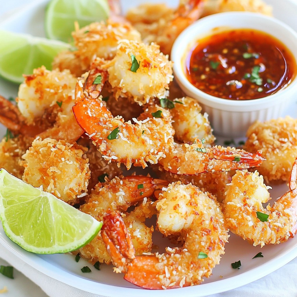 Coconut Crusted Shrimp with Sweet Chili Sauce Delight