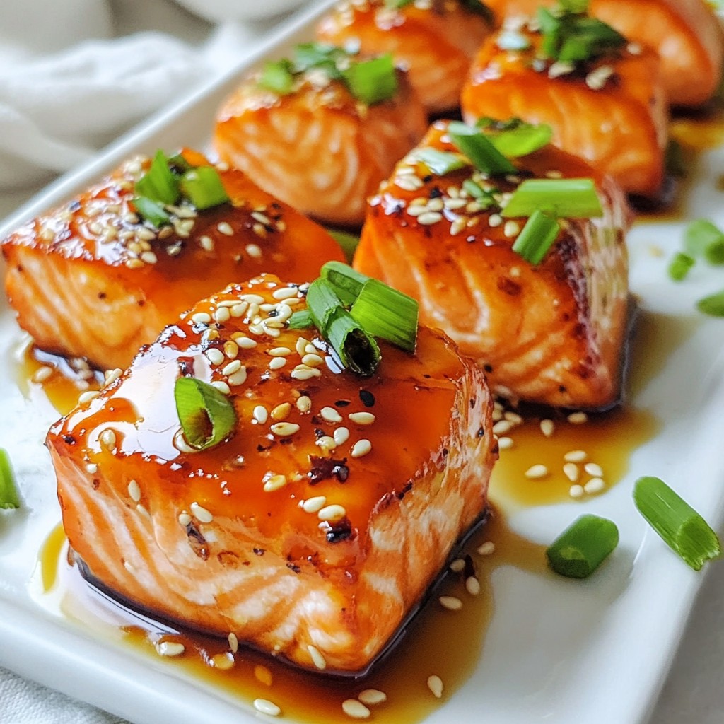Teriyaki Glazed Salmon Bites Flavorful and Easy Recipe