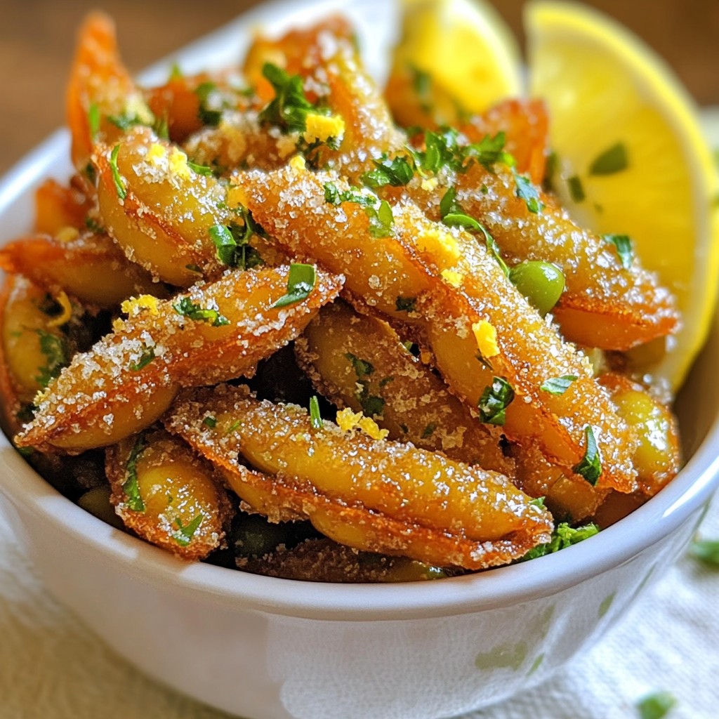 Crispy Parmesan Garlic Edamame Tasty Snack Recipe