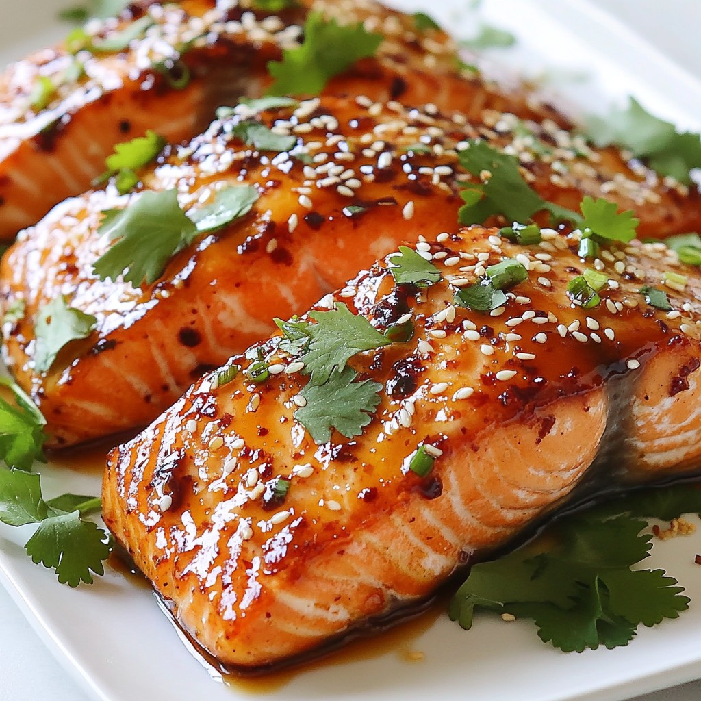 Sriracha Honey Glazed Salmon Flavorful and Simple Dish