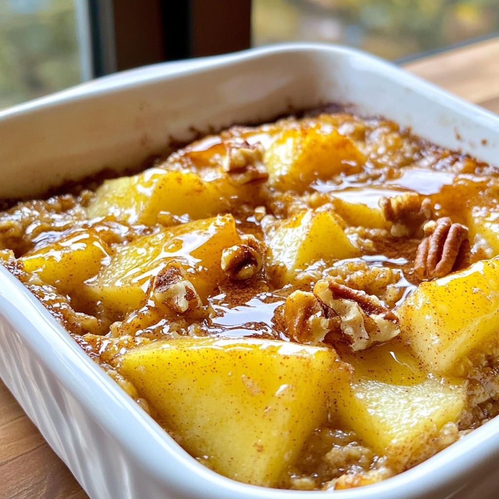 Apple Pie Baked Oatmeal Simple and Satisfying Dish
