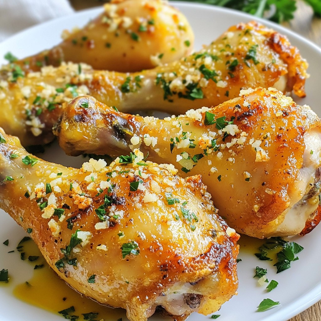 Garlic Parmesan Roasted Chicken Drumsticks Delicious Meal