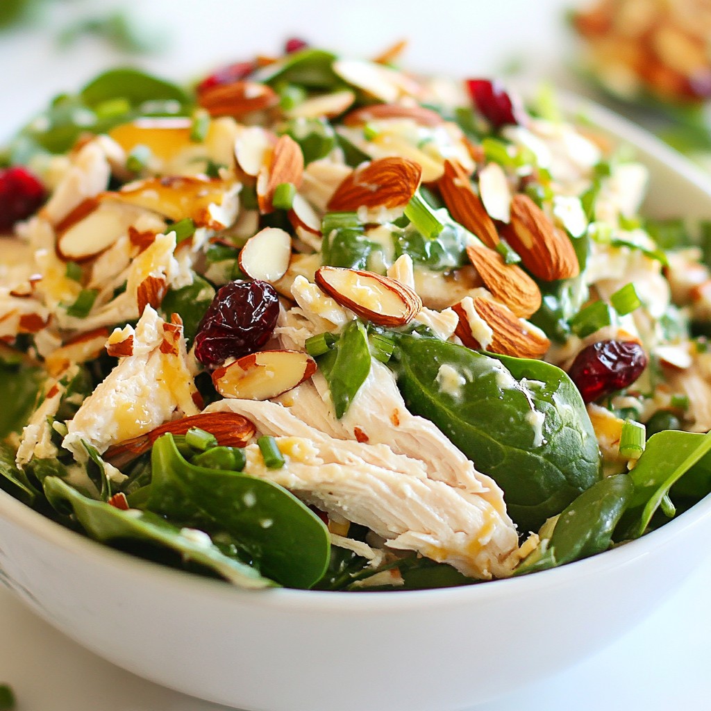Cranberry Almond Chicken Salad Fresh and Nutritious Meal