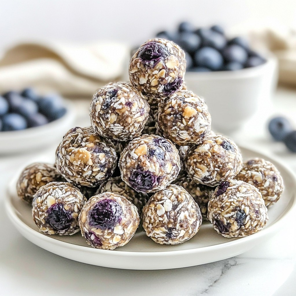 Blueberry Almond Energy Bites Healthy Snack Option