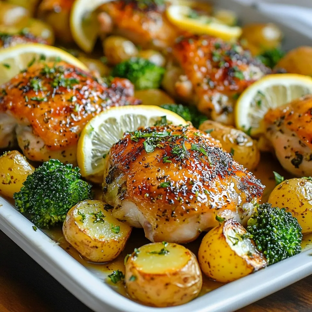 Lemon Herb Chicken Sheet Pan Dinner Delight