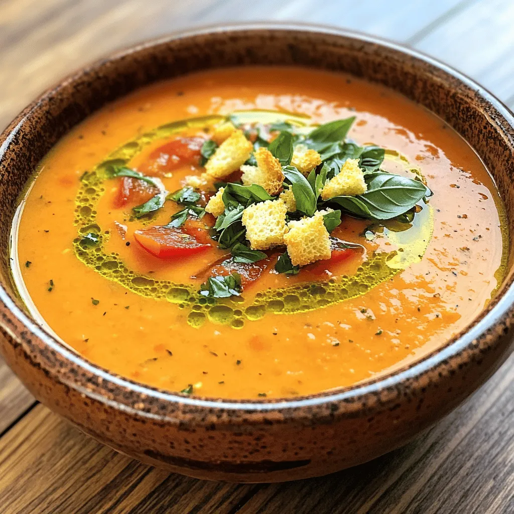 Creamy Tomato Basil Soup Rich and Flavorful Recipe